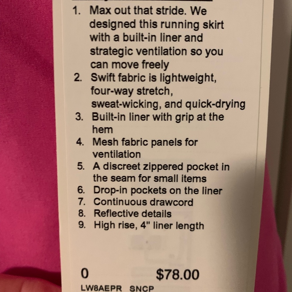 Lululemon skirt